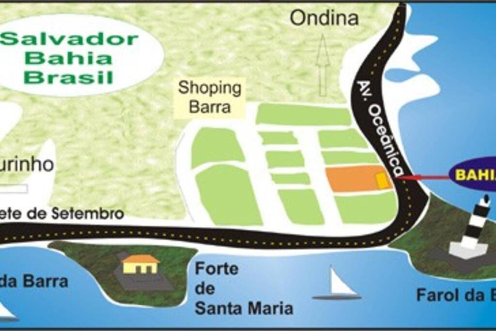 Apartment Flat Na Barra - Frente A - Circuito Do Carnaval Salvador